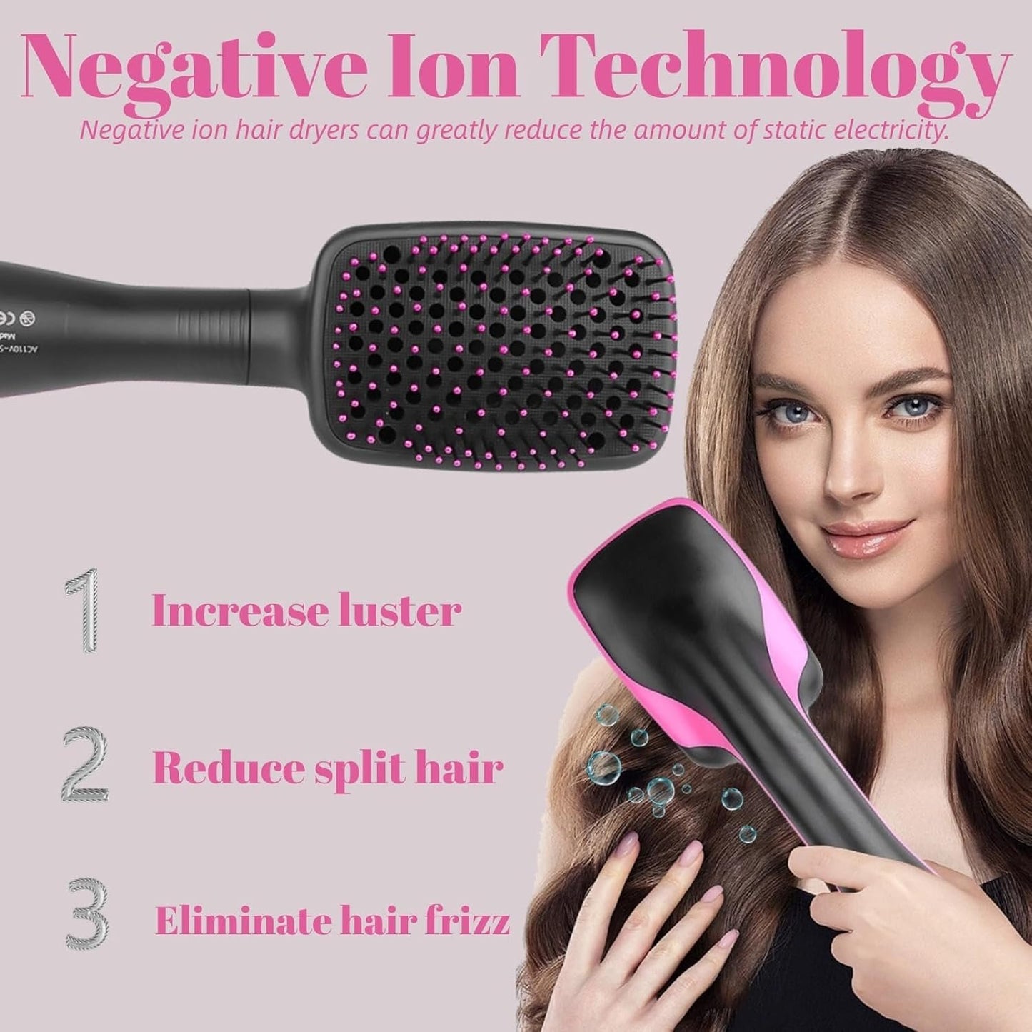 Hair Dryer Brush Blow Dryer Brush in One, 3 in 1 One Step Hair Dryer and Styler