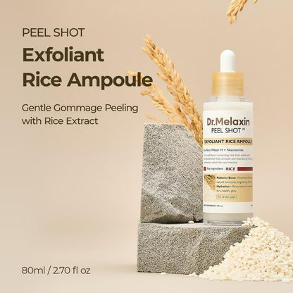 🔥Peel Shot Glow Rice Ampoule Duo - Serums for Brightening, Exfoliating, and Moisturizing