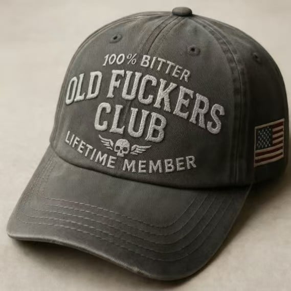 Vintage Distressed "Old Club" Lifetime Member Cap