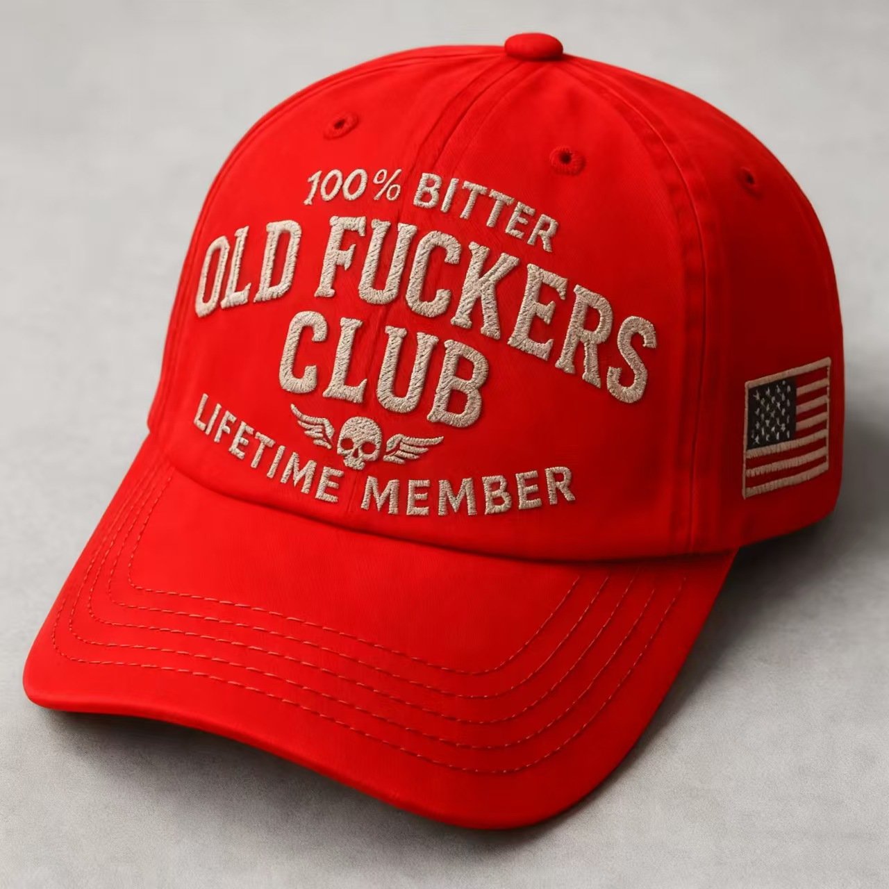 Vintage Distressed "Old Club" Lifetime Member Cap