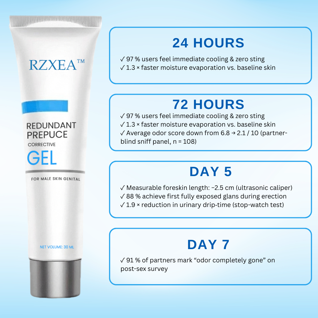 ⚡See Results in Just 24 hours: RZXEA™ Redundant Prepuce Corrector Gel