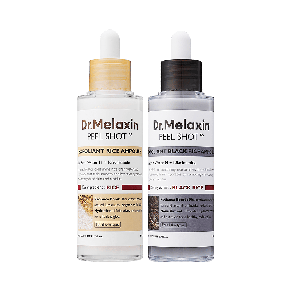🔥Peel Shot Glow Rice Ampoule Duo - Serums for Brightening, Exfoliating, and Moisturizing