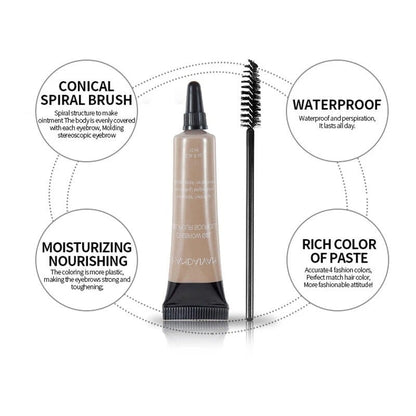 Long-lasting Waterproof Smudge-proof Liquid Eyebrow Gel/Tint